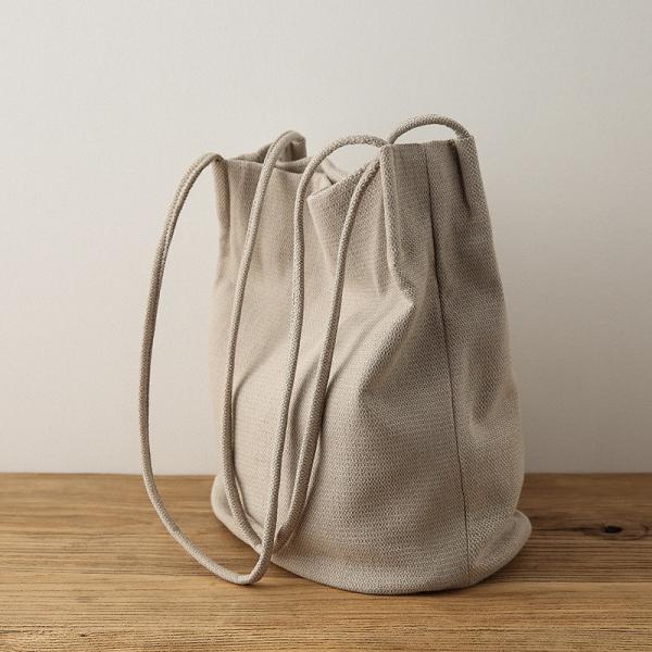 Minimalist Long Straps Tote Bag Hemp Shoulder Bag