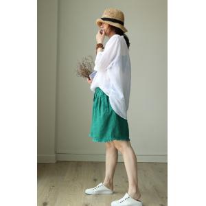 Beach Fashion Linen Shorts Summer Wide Leg Frayed Shorts