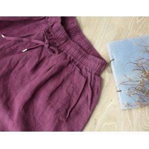 Beach Fashion Linen Shorts Summer Wide Leg Frayed Shorts