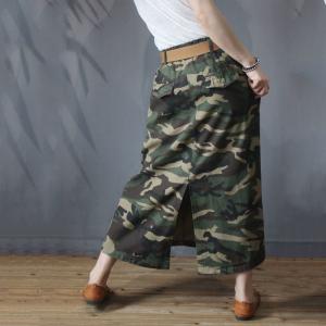 Street Fashion Camouflage Skirt Fashion A-Line Skirt for Woman