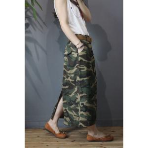 Street Fashion Camouflage Skirt Fashion A-Line Skirt for Woman