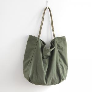 Casual Style Plain Womans Canvas Bag Medium Tote Bag