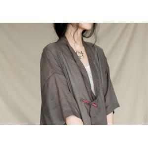 Classical Chinese Sheer Dress V-Neck Half Sleeve Caftan Dress