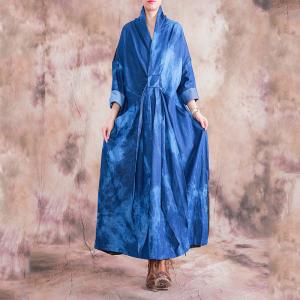 Contrasting Color Empire Waist Dress Pleated Asymmetrical Maxi Dress