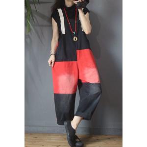 Contrasting Colors Cotton Dungarees Korean Slip 90s Overalls