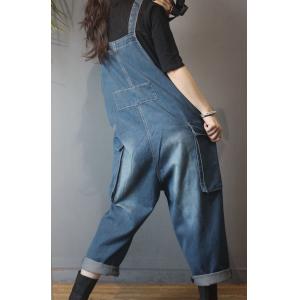 Korean Fashion Plus Size Ripped Dungarees 90s Overalls for Woman