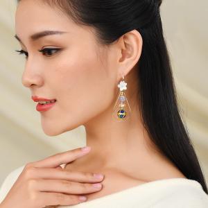 Flowers Elegant Designer Earrings Chinese Ethnic Earrings