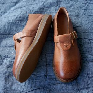 Preppy Style Cowhide Leather Penny Loafers Vintage Handmade Shoes