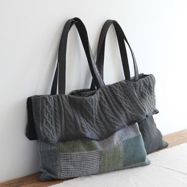 Korean Style Layering Tote Bag Fashion Plaids Bag Fro Woman