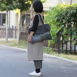 Korean Style Layering Tote Bag Fashion Plaids Bag Fro Woman