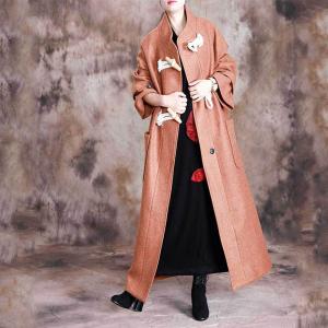 Winter Fashion Woolen Duffle Coat Plus Size Elegant Wrap Coat for Woman