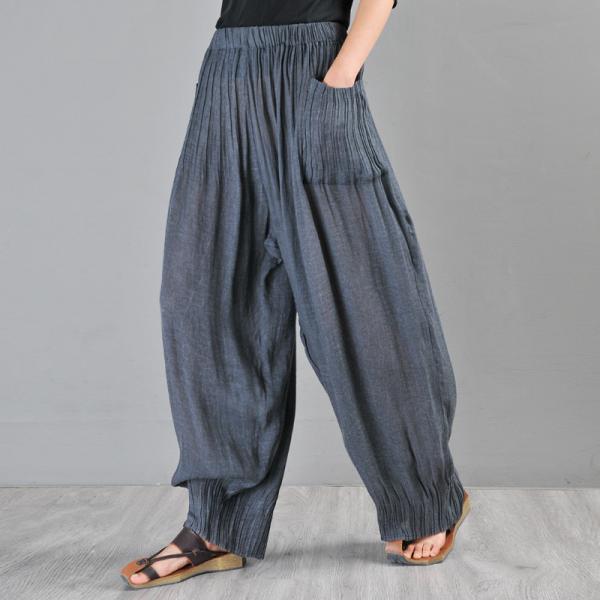 Elastic Edge Comfy Loose Pants Womans Casual Beachwear