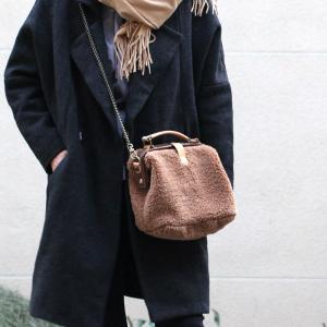 Korean Style Lamb Wool Handbag Solid Color Shoulder Bag