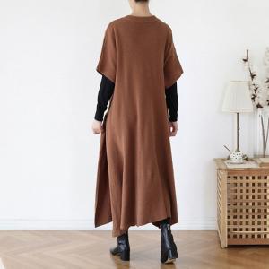 Half Sleeve Asymmetrical Hooded Dress V-Neck Maternity Dress