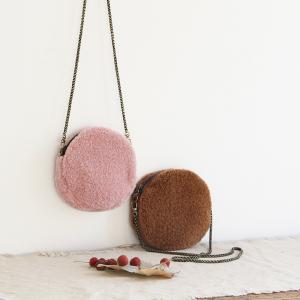 Japanese Style Lamb Wool Bag Soft Rounded Shoulder Bag