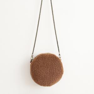 Japanese Style Lamb Wool Bag Soft Rounded Shoulder Bag