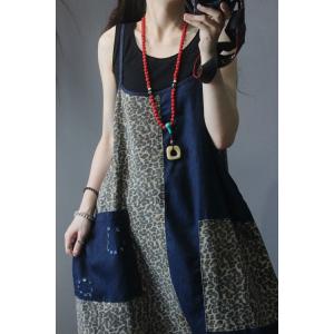 Leopard Prints Korean Slip Overalls Baggy Harem Overalls for Women