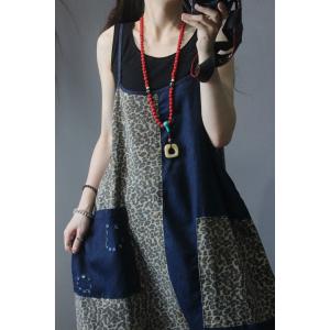 Leopard Prints Korean Slip Overalls Baggy Harem Overalls for Women