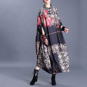 Chinese Vintage Plus Size Smocking Dress Vintage Galabeya