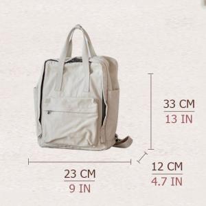 Solid Color Womans Versatile Canvas Backpacks