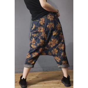 Patchwork Maple Harem Pants Summer Vintage Hippie Trousers