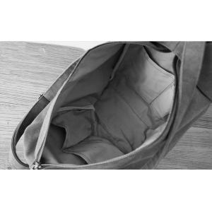 Korean Chic Dark Gray Canvas Backpacks