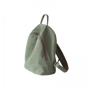 Preppy Style Plain Canvas Backpacks for Women