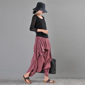 Street Fashion Cotton Harem Pants Layering Thai Pants for Women