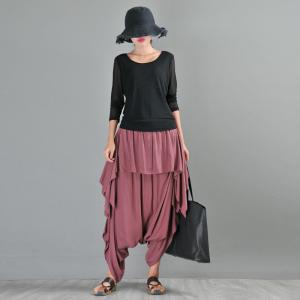 Street Fashion Cotton Harem Pants Layering Thai Pants for Women