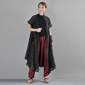 Cotton Linen Drawstring Pants Loose Thai Pants for Women