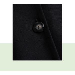 Japanese Style Black Shirt Button Decoration Large Blouse