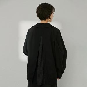 Japanese Style Black Shirt Button Decoration Large Blouse