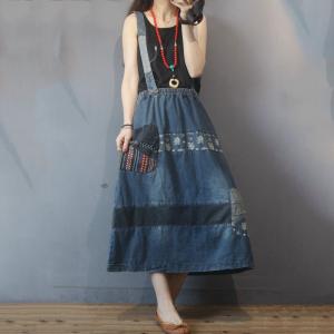 vintage jean skirt