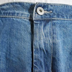 Hip Pockets Blue Wide Leg Jeans Korean High Rise Jeans