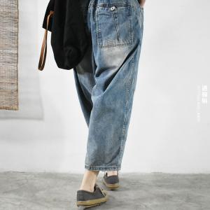 Straight Leg Korean Jeans Baggy Casual Denim Trousers