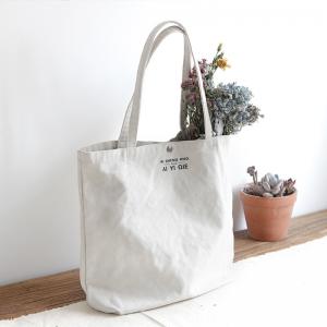 Korean Style Casual Tote Letter Pattern Canvas Bag