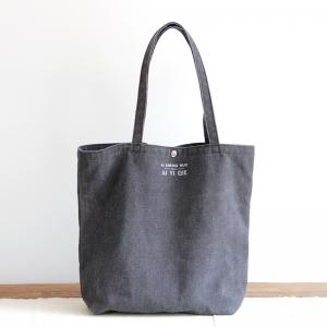 Korean Style Casual Tote Letter Pattern Canvas Bag