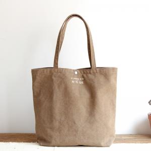 Korean Style Casual Tote Letter Pattern Canvas Bag