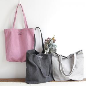 Korean Style Casual Tote Letter Pattern Canvas Bag