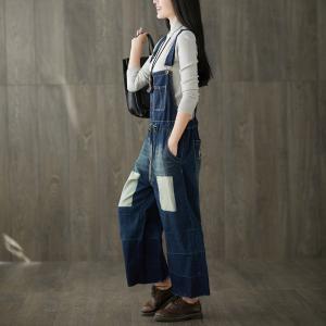 Drawstring Waist Wide Leg Overalls Backless Suspender Outfits