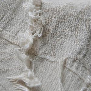 High-End Turtleneck Shirt Linen Fringed Oversized Pullover