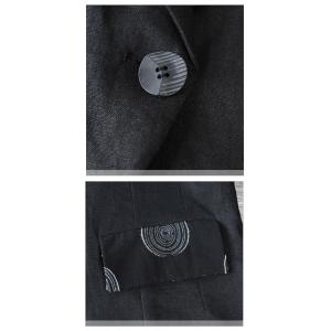 Leisure Style Long Sleeve Linen Blazer Customized Embroidery Office Wear
