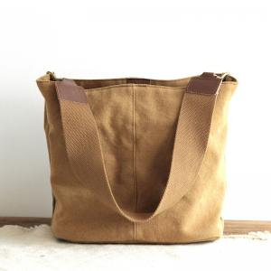 Simple Design Solid Color Canvas Bag