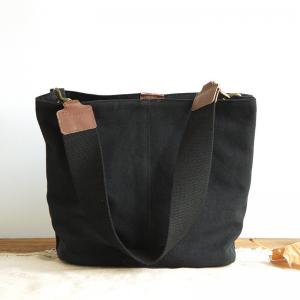 Simple Design Solid Color Canvas Bag