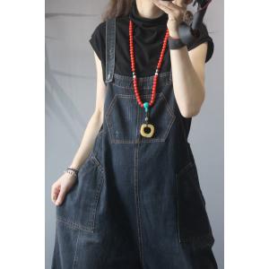 Street Style Womens Bloomer Overalls Baggy Jean Overalls