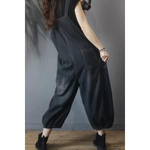 Street Style Womens Bloomer Overalls Baggy Jean Overalls