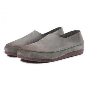 Casual Style Cozy Soft Handmade Shoes Cowhide Leather Vintage Flats