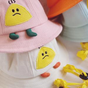 Cartoon Patchwork Bucket Hat with Detachable Face Shield for Kids