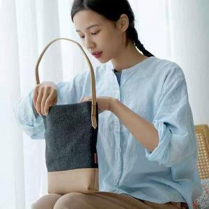 Minimalist Style Hemp Handbag Casual Bag for Women