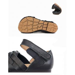 Genuine Leather Handmade Flat Sandals Beach Hollow Out Shoes